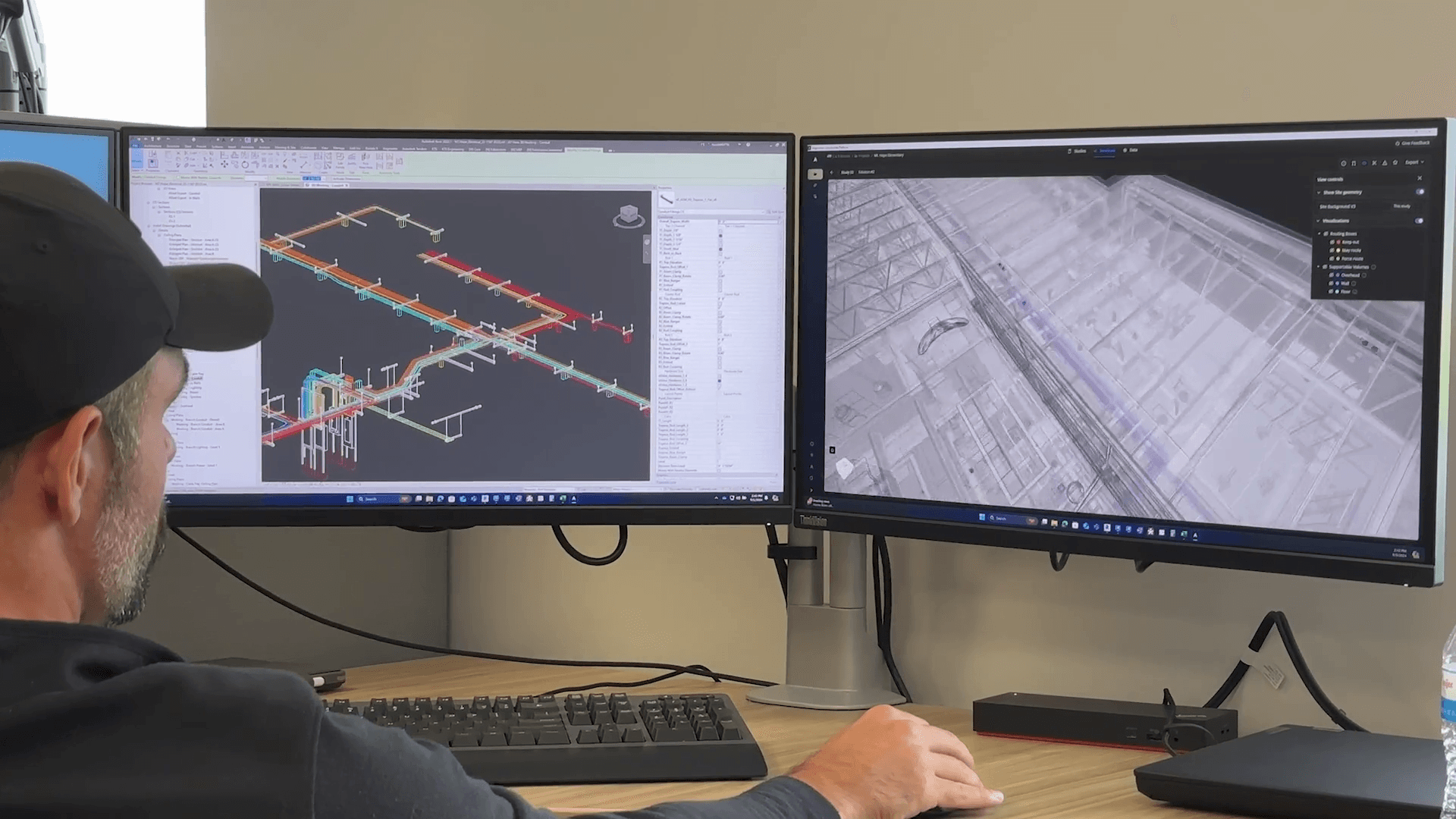 A Virtual Construction Designer working inside the Augmenta platform