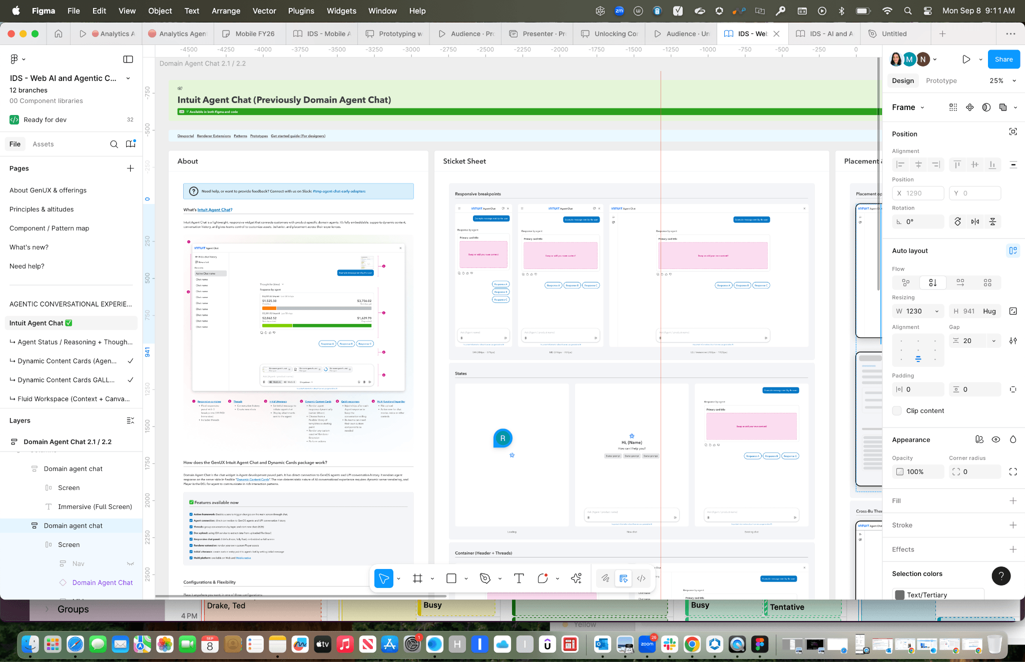 Intuit Agent Chat — the design system at a glance