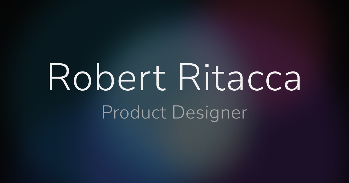 Work — Robert Ritacca