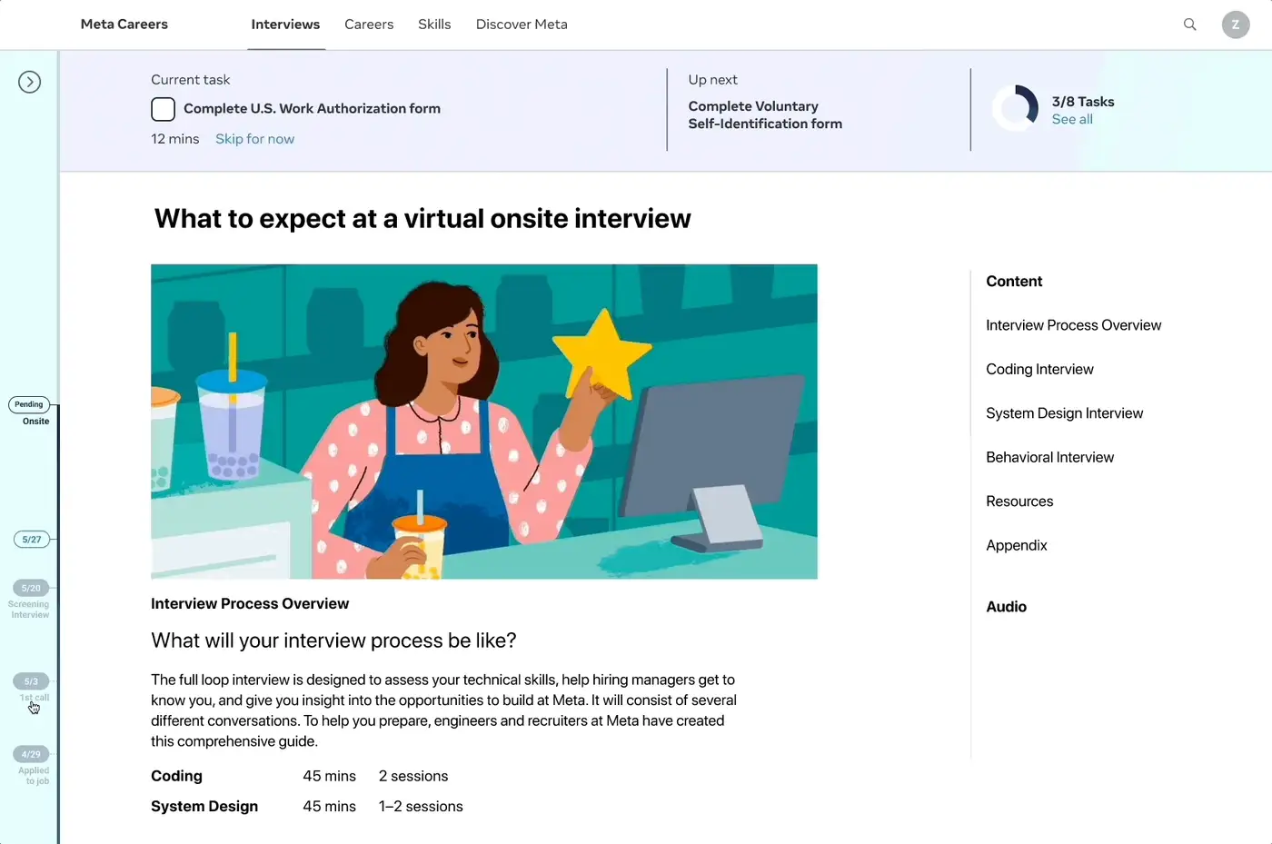Exploratory concept: Career Coach, a guided one-task-at-a-time experience