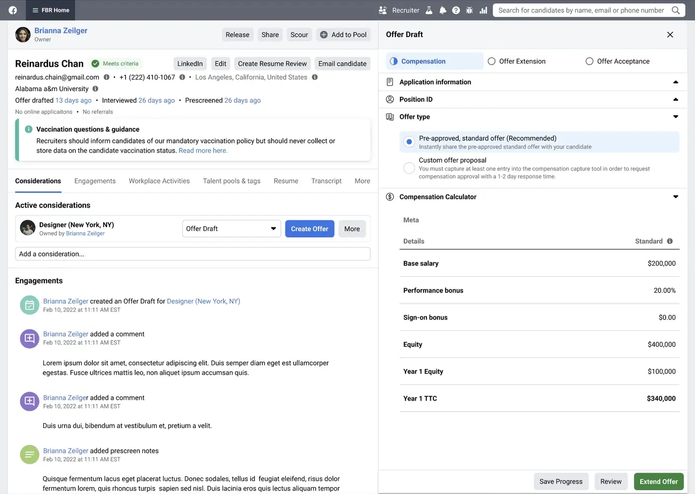 Selecting the custom offer path deliberately